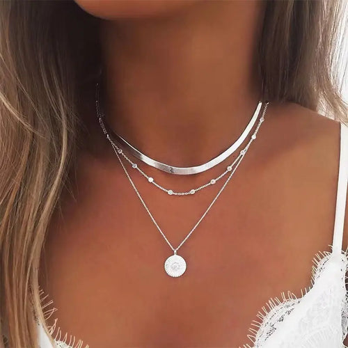 Elises | Sleek and Stylish | Silver Necklace