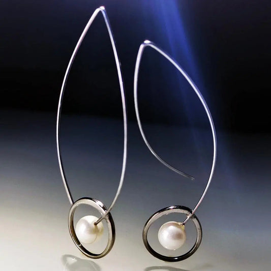 Elises | Boho Chic with Charming Beads | Silver Earrings
